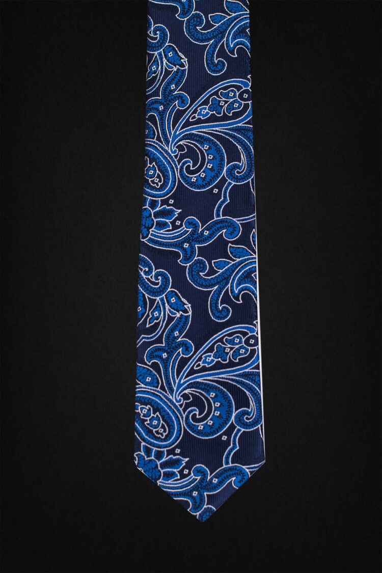 PAISLEY DARK BLUE TIE