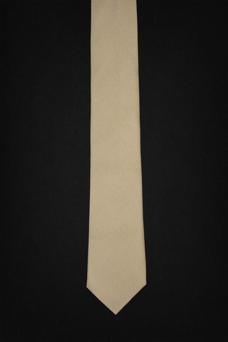 PLAIN BEIGE TIE