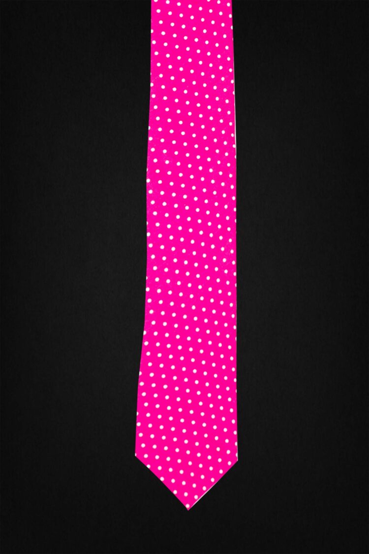 DOTTED PINK TIE