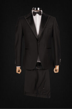 BLACK TUXEDO SUIT WITH DOUBLE LAPEL