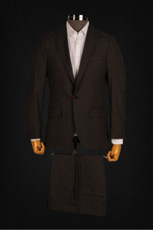 PIN STRIPE DARK GRAY OCCASION SUIT 