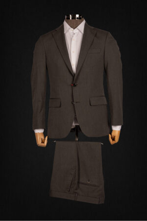 SMALL CHECK DARK GRAY OCCASION SUIT 