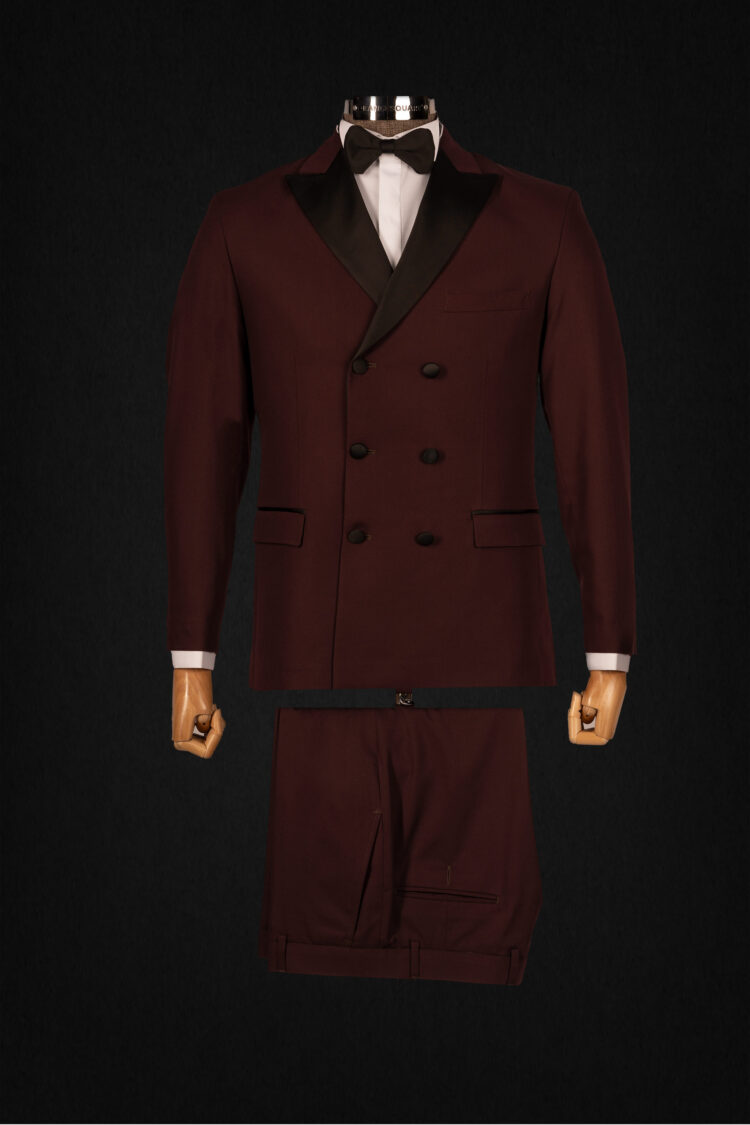 MAROON TUXEDO SUIT 