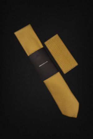 SMALL CHECK YELLOW TIE