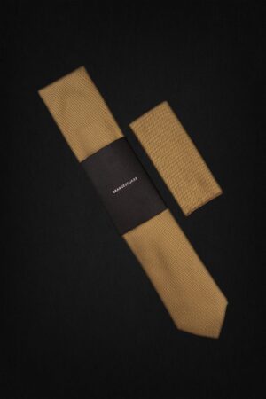 SMALL CHECK BEIGE TIE