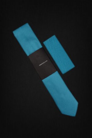 SMALL CHECK TURQUOISE TIE