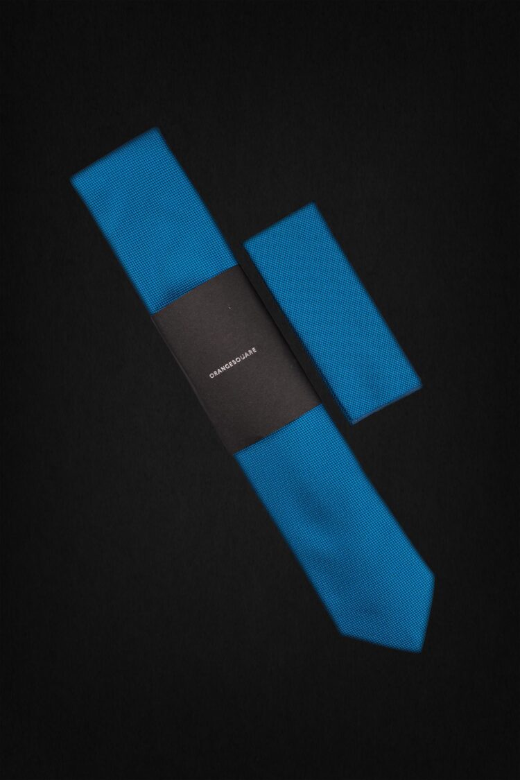 SMALL CHECK TURQUOISE TIE