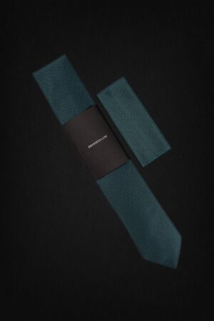 SMALL CHECK DARK GREEN TIE