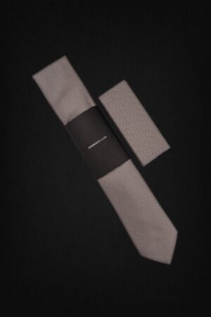 SMALL CHECK GRAY TIE