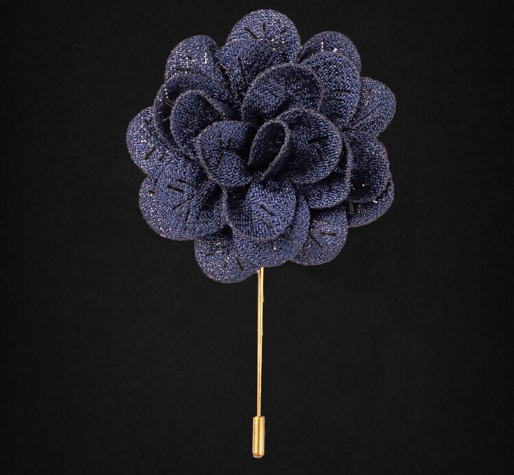 MICROFIBER PURPLE LAPEL FLOWER