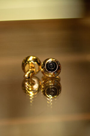 SPHEROID GOLD CUFFLINK