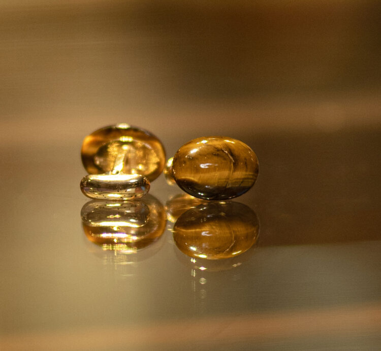 OVAL GOLD CUFFLINK