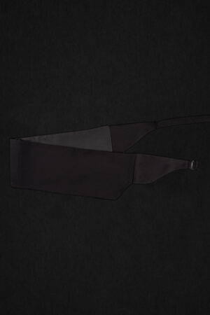 SATIN BLACK CUMMERBUND