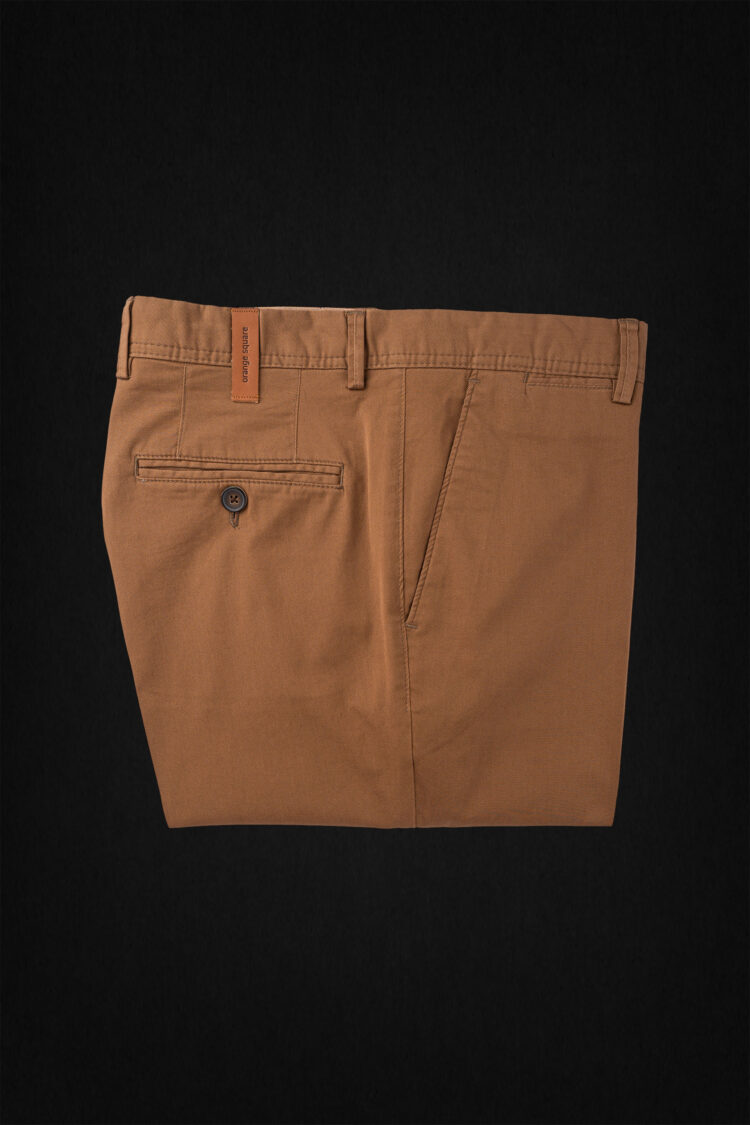 GABARDINE CAMEL TROUSER