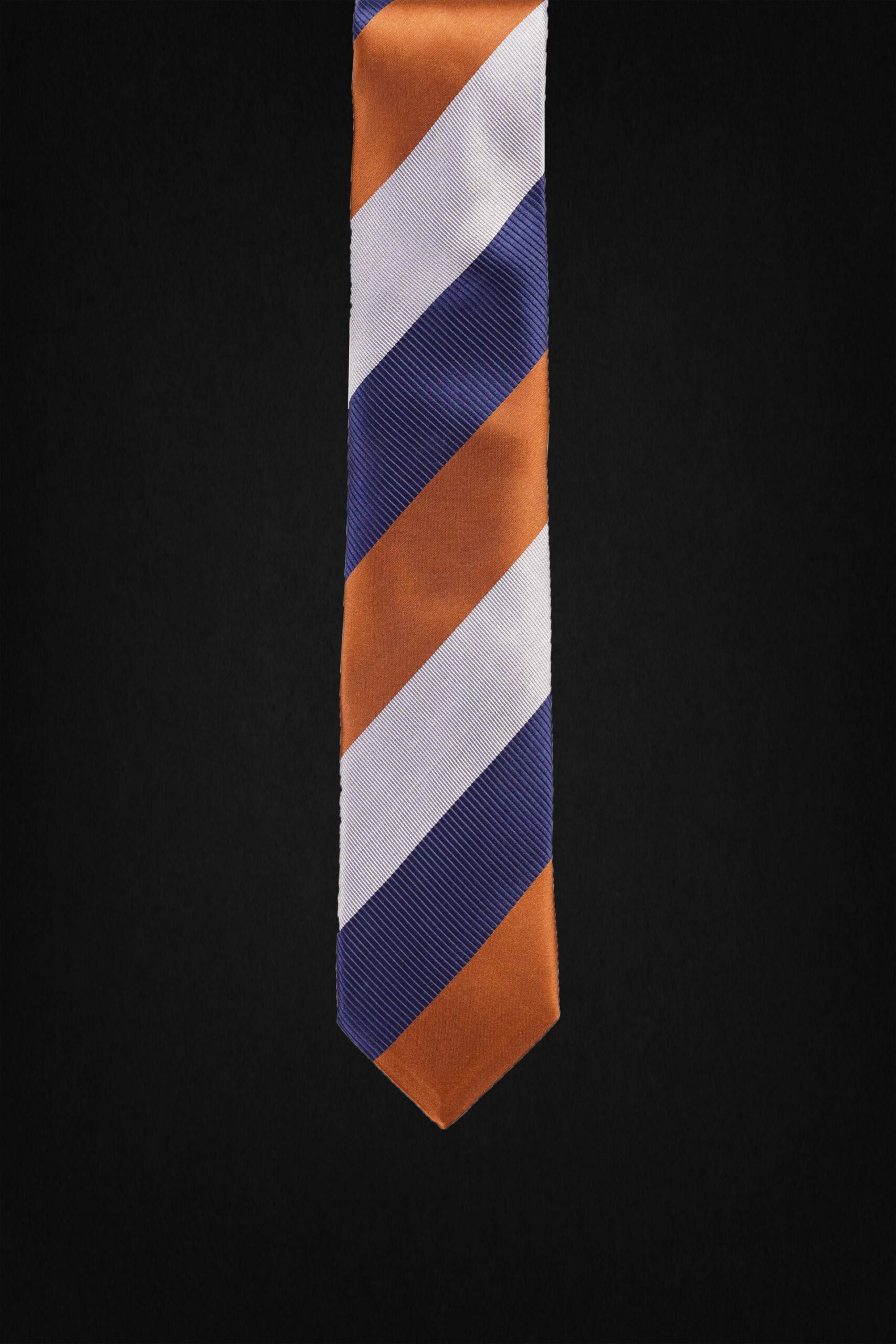 STRIPED ORANGE TIE